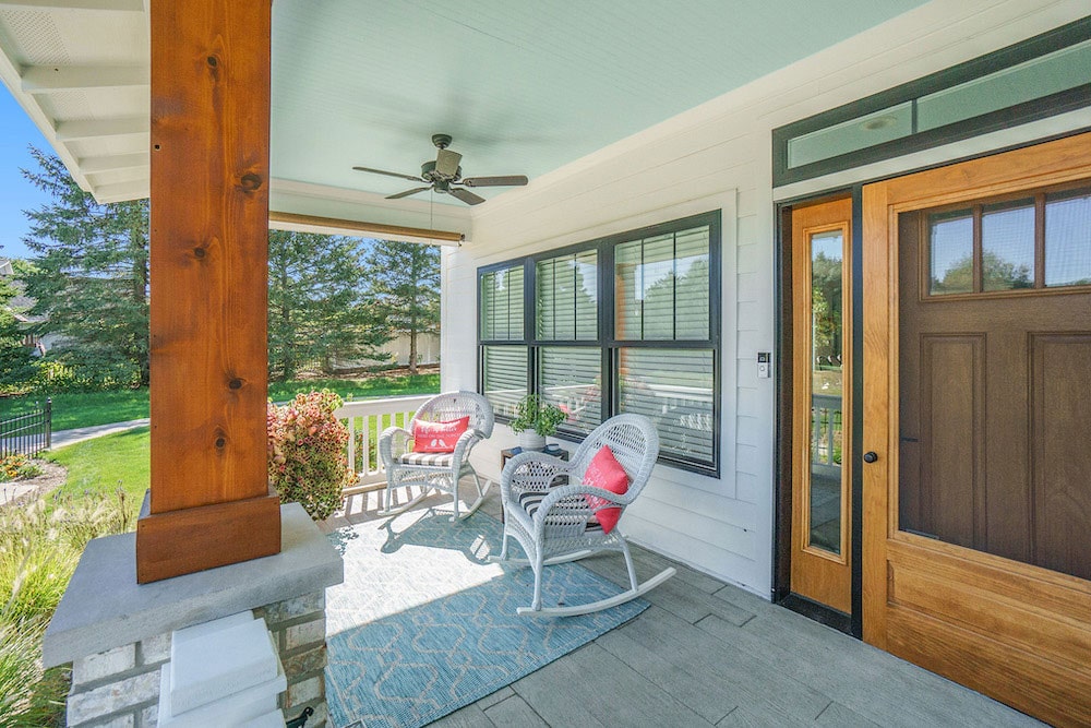 The Ambrose Exterior Porch Floor Plan - Belle Meade Cottage Living